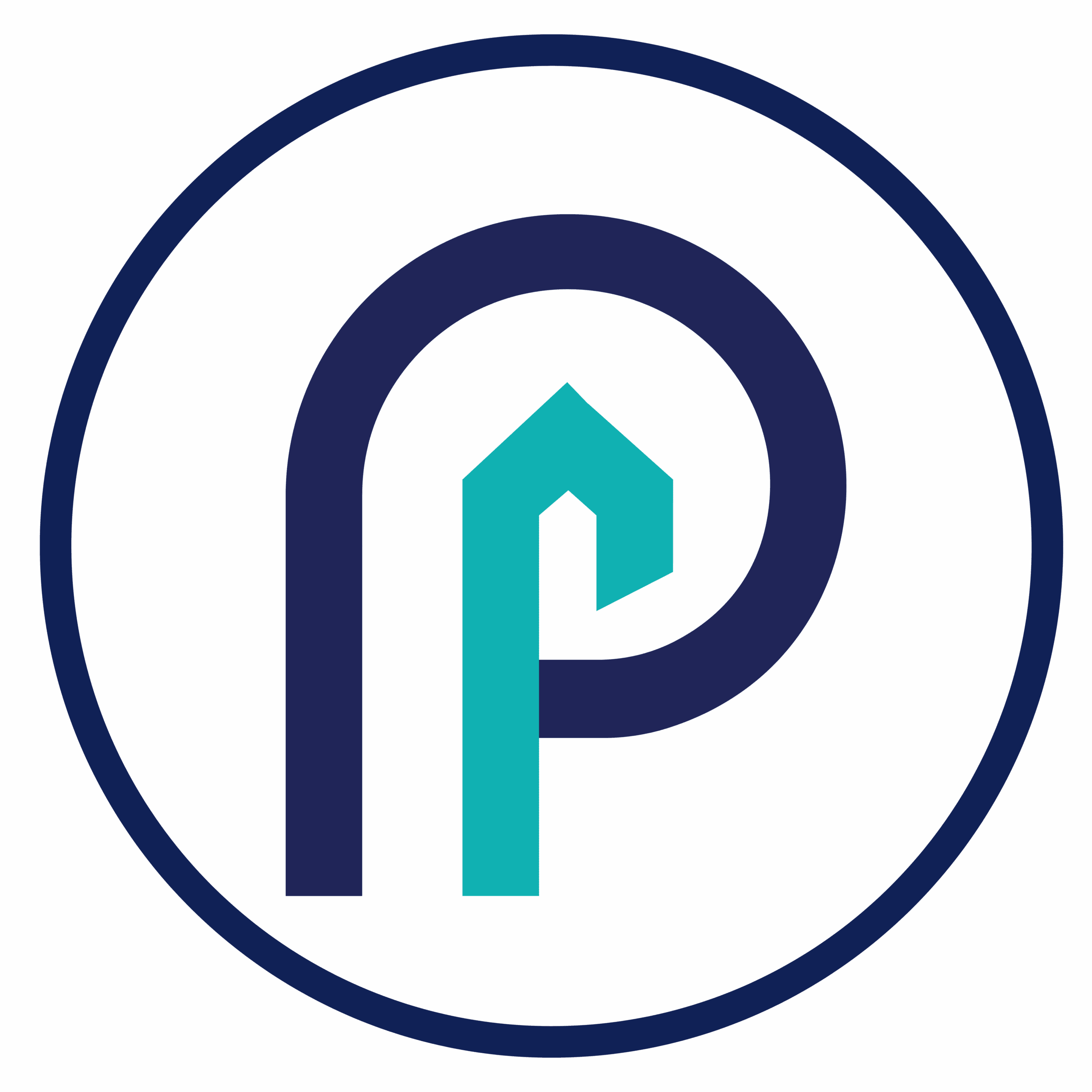 Icon Blue Circle Border